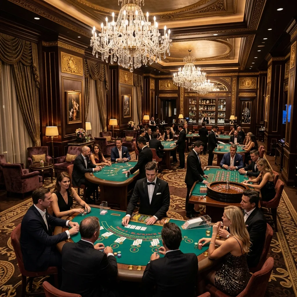 Sảnh casino VIP 68VIP sang trọng